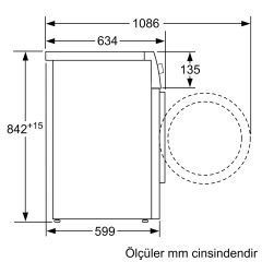 Siemens WT00H201TR i300 8KG Kurutma Makinesi Beyaz