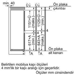 Siemens KI87SAFE0N iQ500 Ankastre Soğutucu 276Lt