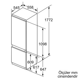 Siemens KI87SAFE0N iQ500 Ankastre Soğutucu 276Lt