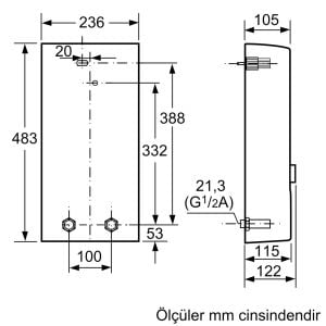 Siemens DE2124407M 3 Fazlı Ani Su Isıtıcı