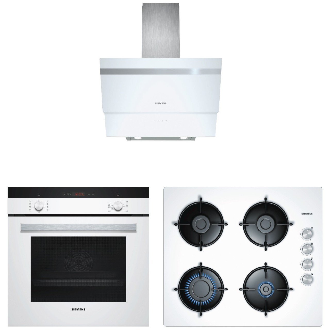 Siemens Beyaz Selection Set(HB214FBW0T LC63KPJ20T  EO6C2PB11O )