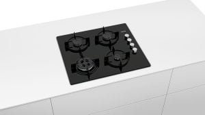 Siemens EO6C6HB11O Doğalgazlı Wok Gözlü Siyah Cam Ankastre Ocak