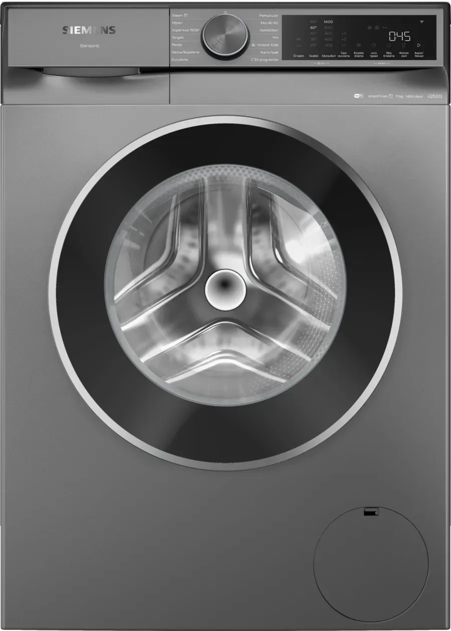 Siemens WG64K2ZRTR 11 kg 1400 Devir iQ500 Çamaşır Makinesi ANTRASİT