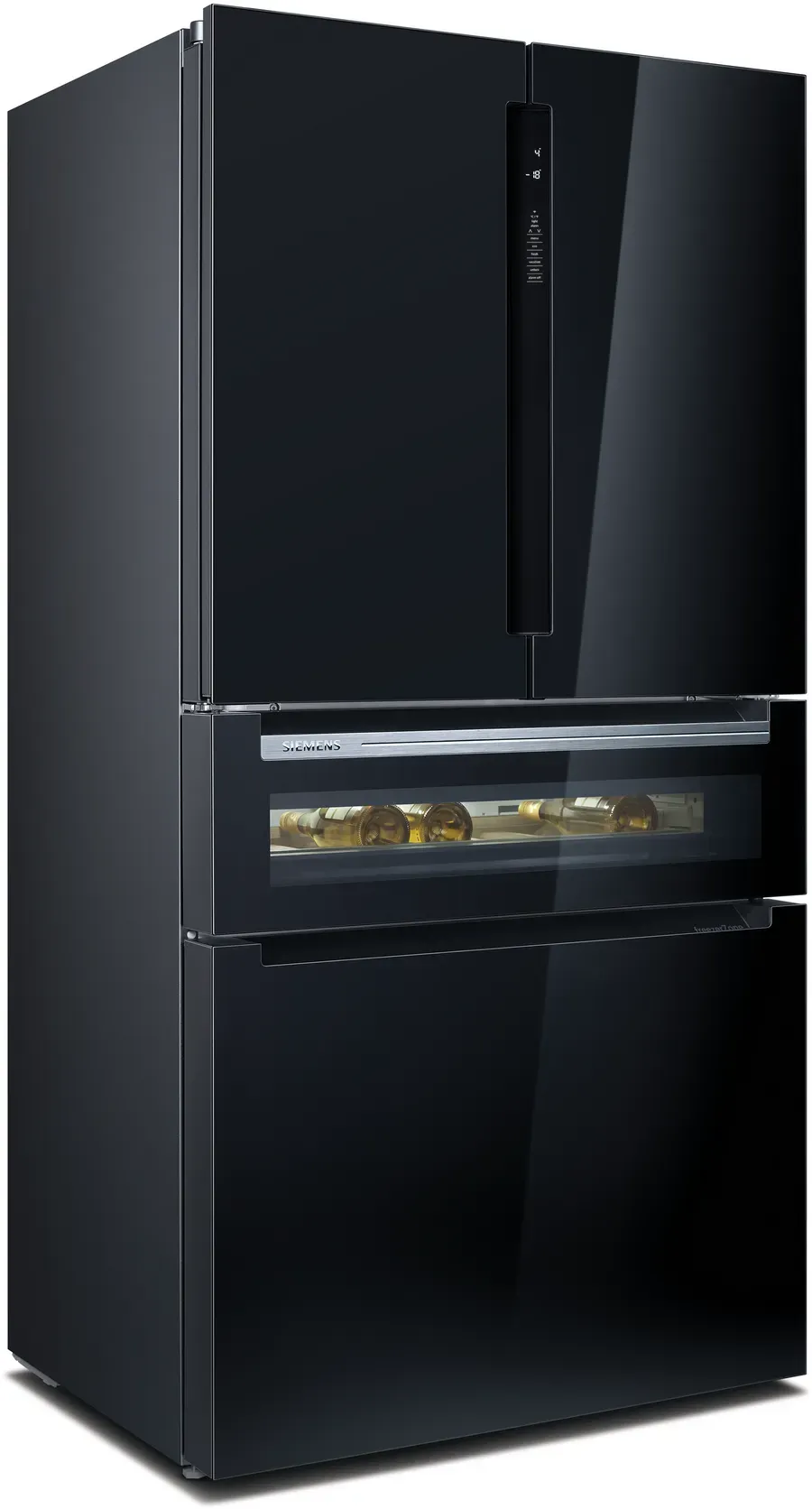 Siemens  KF96RSBEA iQ700 Gardırop Tipi Buzdolabı, Cam Kapı 183 x 90.5 cm Siyah, Total noFrost