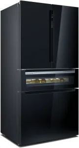 Siemens  KF96RSBEA iQ700 Gardırop Tipi Buzdolabı, Cam Kapı 183 x 90.5 cm Siyah, Total noFrost