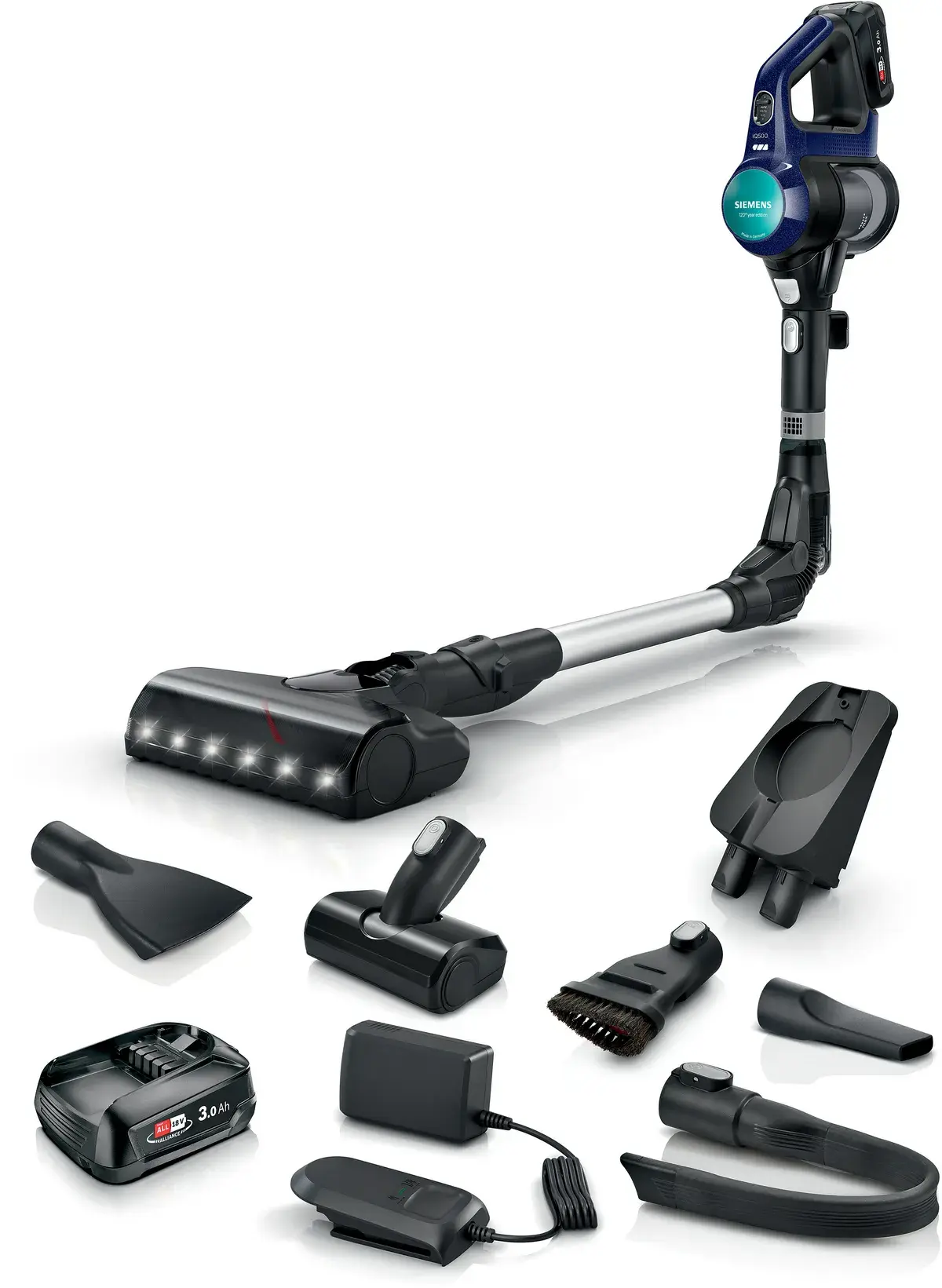 Şarjlı Süpürge iQ500 Mavi VSM120XXL