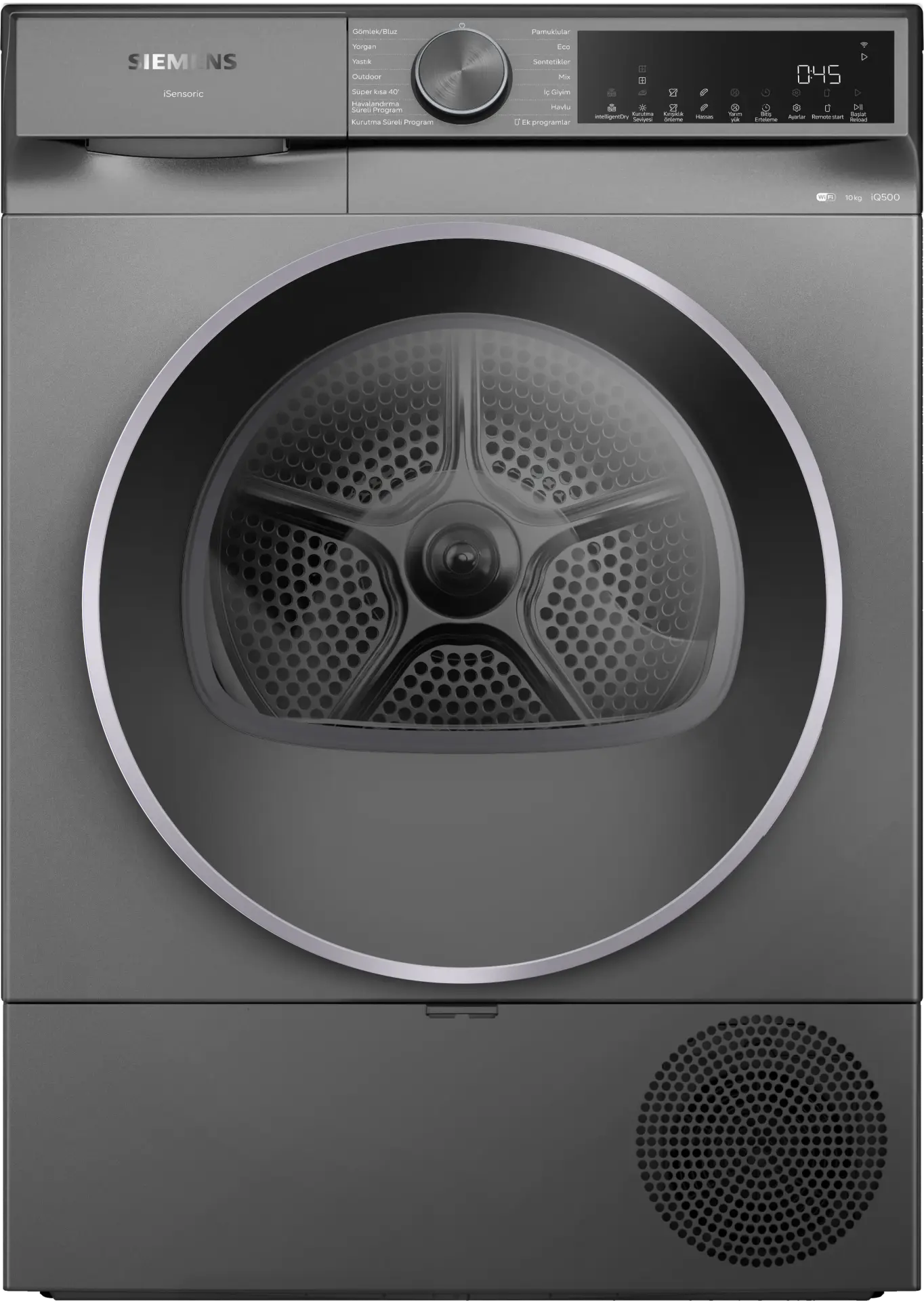 iQ500 Isı Pompalı Kurutma Makinesi 10 kg Antrasit WQ52J20RTR