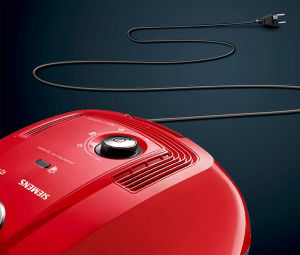 Siemens VSC3A210 iQ300 Toz Torbalı 600W Elektrik Süpürgesi Kırmızı